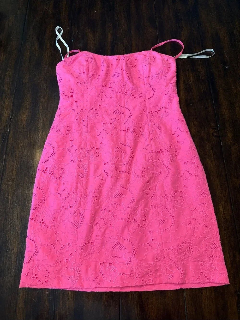 Lilly Pulitzer Hot Pink Eyelet Party Dress